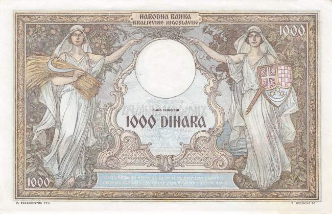 Jugoslawien p.29 1000 Dinara 1931